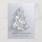 オーナメントクリスマス企業のグリーティングホリデー ポストカード (正面)