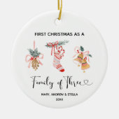 オーナメントクリスマス セラミックオーナメント (正面)