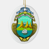 オーナメントコスタリカの紋章付き外衣 セラミックオーナメント (右)