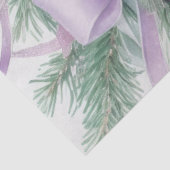 オーナメントサテンリボンエバーグリーンパープルグリーン 薄葉紙 (詳細)