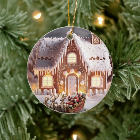 オーナメントサンタズスリー セラミックオーナメント (ツリー)