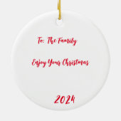 オーナメントサンタズスリー セラミックオーナメント (裏面)