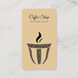 オーナメントシンプルコーヒーショッププロフェッショナル 名刺