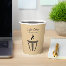 オーナメントシンプルコーヒーショッププロフェッショナル 紙コップ