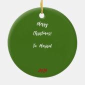 オーナメントジンガーブレッドキャンディコテージ セラミックオーナメント (裏面)