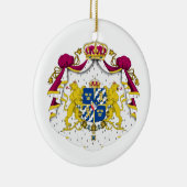 オーナメントスウェーデンの紋章付き外衣 セラミックオーナメント (右)