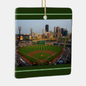 オーナメントスクエアPNCパークピッツバーグ=ナイト&デイ セラミックオーナメント (右)