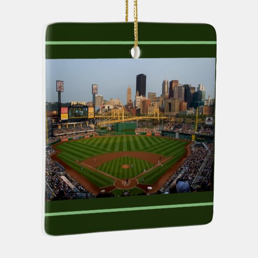 オーナメントスクエアPNCパークピッツバーグ=ナイト&デイ セラミックオーナメント (右)