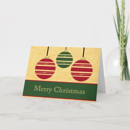 オーナメントスタイリッシュクリスマスカード シーズンカード (正面)