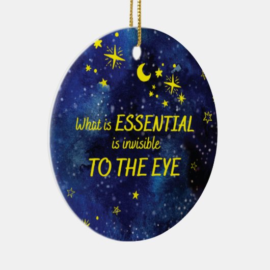 オーナメントスターズ小さな王子引用文 セラミックオーナメント (右)