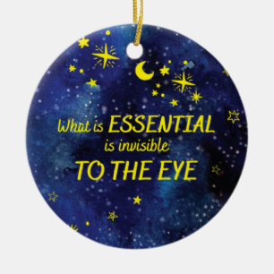 オーナメントスターズ小さな王子引用文 セラミックオーナメント