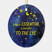 オーナメントスターズ小さな王子引用文 セラミックオーナメント (左)