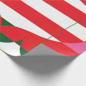 オーナメントストライプのギフトラップ ラッピングペーパー (角)