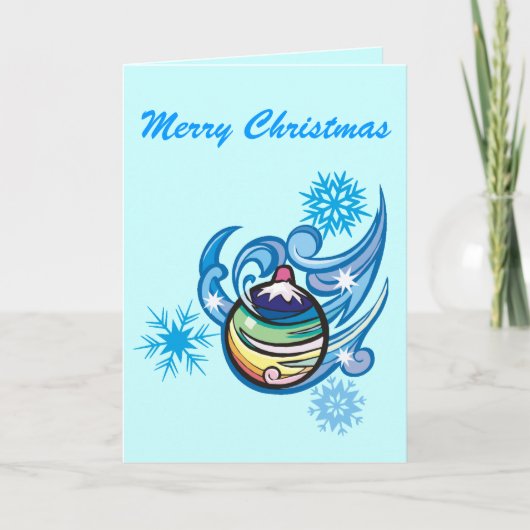 オーナメントスワーズ&スノーフレーク –  シーズンカード (正面)