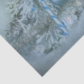 オーナメントズクリスマスブルーティール（緑がかった色）ホリデーツリー 薄葉紙 (詳細)