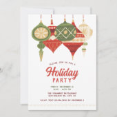 オーナメントズ素朴ホリデーパーティフラットホリデーカード シーズンカード (正面)