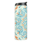 オーナメントタイル用セラミックタイル。抽象芸術パターン。  タンブラー (回転左)