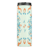 オーナメントタイル用セラミックタイル。抽象芸術パターン。  タンブラー (裏面)