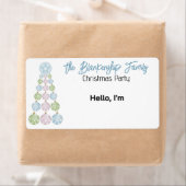 オーナメントタワークリスマスツリー紙名タグ ラベル (インサイチュ)