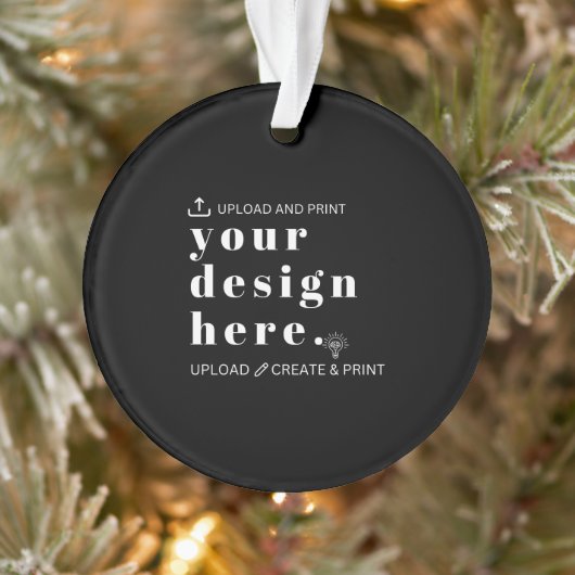 オーナメントデザインアップロードアクリル丸 オーナメント (ツリー)