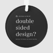 オーナメントデザインアップロードアクリル丸 オーナメント (裏面)