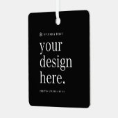 オーナメントデザインアップロードMetal Square メタルオーナメント (正面左)