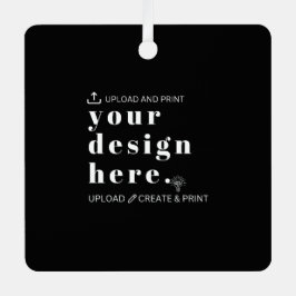 オーナメントデザインアップロードMetal Square メタルオーナメント