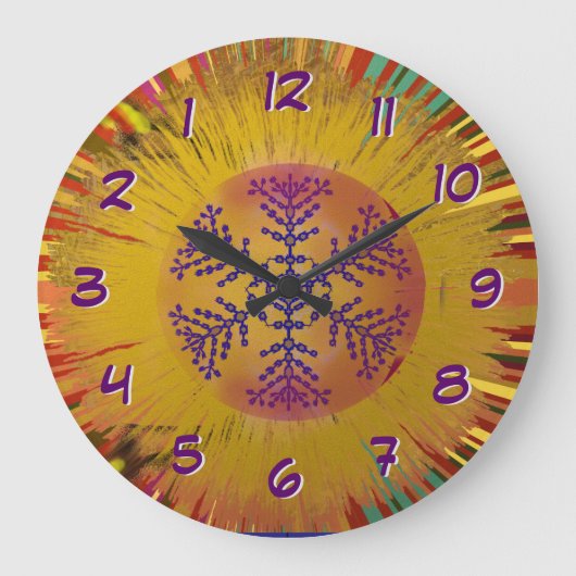 オーナメントデザインタイムバックバックバックバックバッククロック ラージ壁時計 (正面)