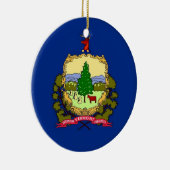 オーナメントバーモント州旗 セラミックオーナメント (右)