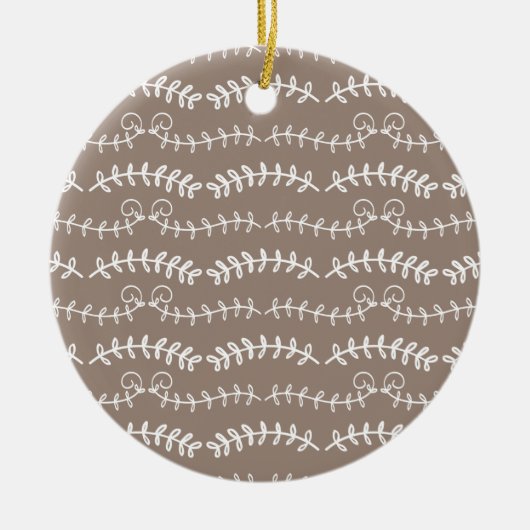 オーナメントパターン（の模様が）ある セラミックオーナメント (正面)