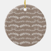 オーナメントパターン（の模様が）ある セラミックオーナメント (裏面)