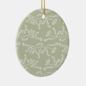 オーナメントパターン（の模様が）ある セラミックオーナメント (右)