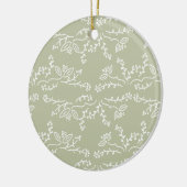 オーナメントパターン（の模様が）ある セラミックオーナメント (左)