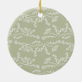オーナメントパターン（の模様が）ある セラミックオーナメント (裏面)