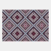 オーナメントパターン ラッピングペーパーシート (正面)