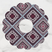 オーナメントパターン ワイングラスタグ (正面)