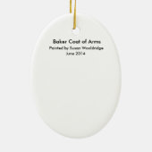 オーナメントパン屋の紋章付き外衣 セラミックオーナメント (裏面)