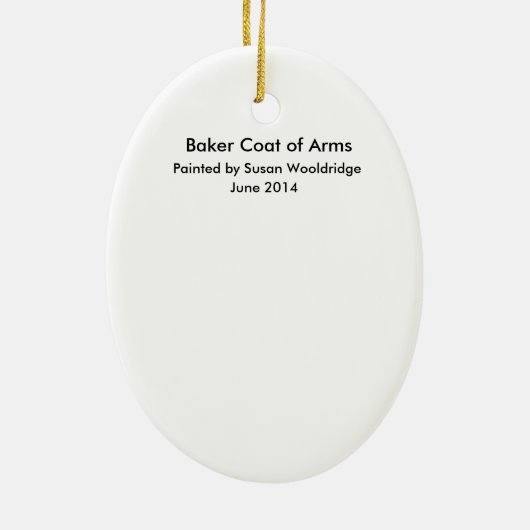 オーナメントパン屋の紋章付き外衣 セラミックオーナメント (裏面)