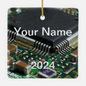 オーナメントパーソナライズされた セラミックオーナメント (裏面)