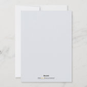 オーナメントファミリーホリデーカード(チョコレート/青) シーズンカード (裏面)