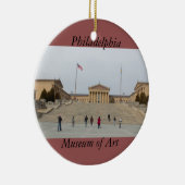 オーナメントフィラデルヒィアの美術館 セラミックオーナメント (右)
