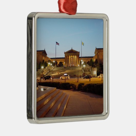 オーナメントフィラデルヒィアの美術館 メタルオーナメント (右)