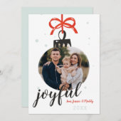 オーナメントフォトホリデーカード シーズンカード (正面/裏面)