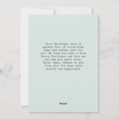 オーナメントフォトホリデーカード シーズンカード (裏面)