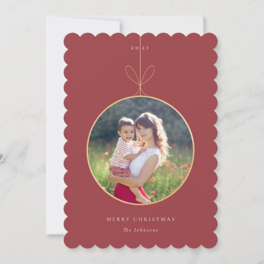 オーナメントフレームフォトカード (正面)