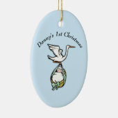 オーナメントベビー1stクリスマス セラミックオーナメント (右)