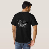 オーナメントホーススケッチTシャツ Tシャツ (裏面フル)