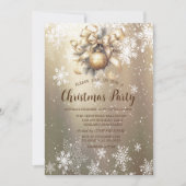 オーナメントボールボースノーフレークスクリスマスカンパニー 招待状 (正面)