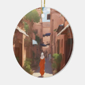 オーナメントマラケカイ絵画の芸術 セラミックオーナメント (左)