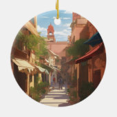 オーナメントマラケカイ絵画の芸術 セラミックオーナメント (裏面)